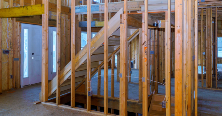 Pre-drywall home inspection in progress